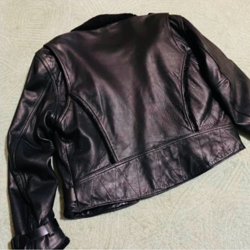 Harley-Davidson Black Leather Authentic Jacket EUC - Picture 2 of 11